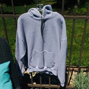 Grey Hooded Sweatshirt